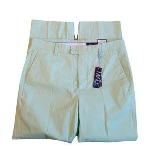 NWT! Cam Newton MADE Mint Deco Green Mens Casual ChinoPants 30×30